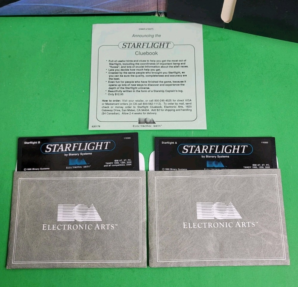 1986 Starflight PC Computer Game by Electronic Arts, IBM & Tandy