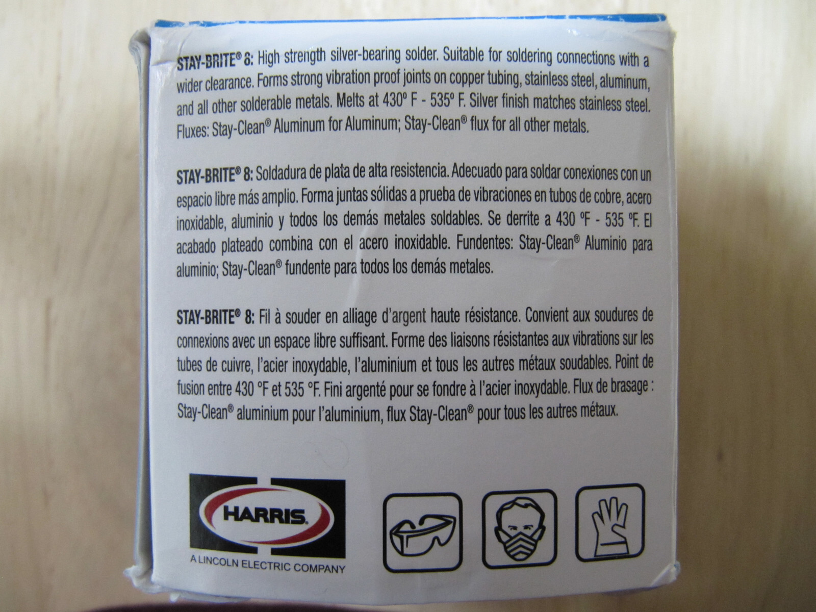 HARRIS STAY BRITE #8 TIN/SILVER SOLDER - 36" (36 inch) piece, 1/16" DIA. (1.6mm)