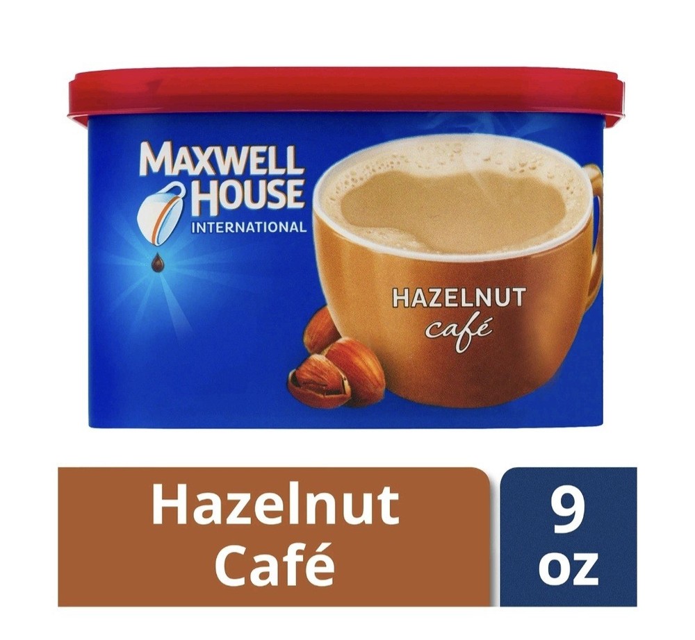 Maxwell House Internanational Hazelnut Coffee Cafe 6 Pack.
