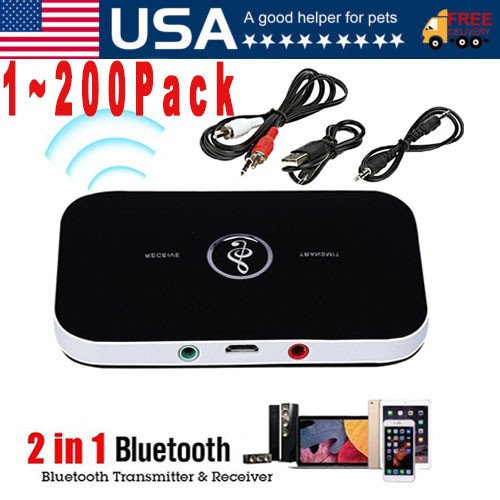 Bluetooth Transmitter & Receiver Wireless Adapter For Home stereos/speakers Lot