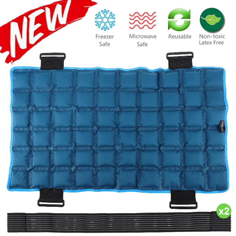 Reusable Ice Gel Pack Hot & Cold Therapy Heat Wrap Pad for Back Waist Hip Knee