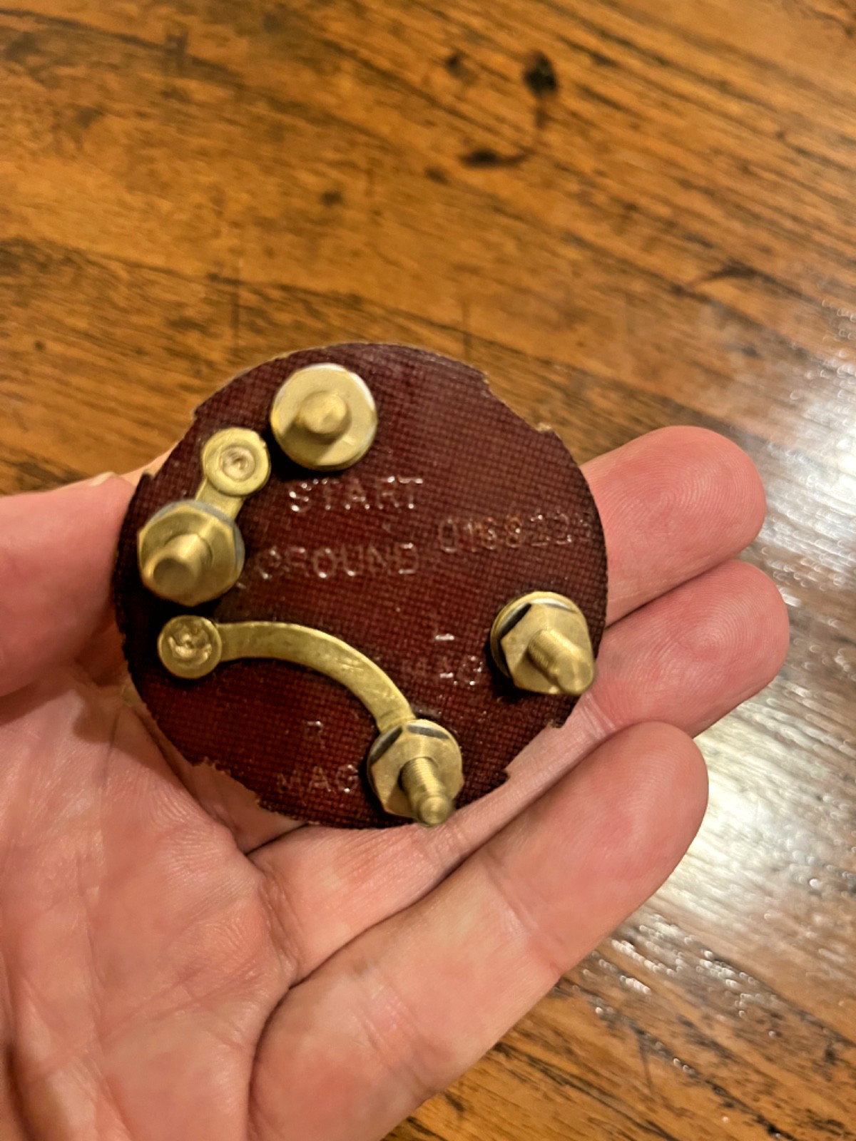 AAF Type A7 Magneto Switch Contact Backing, Exact Replica Part, Nice!