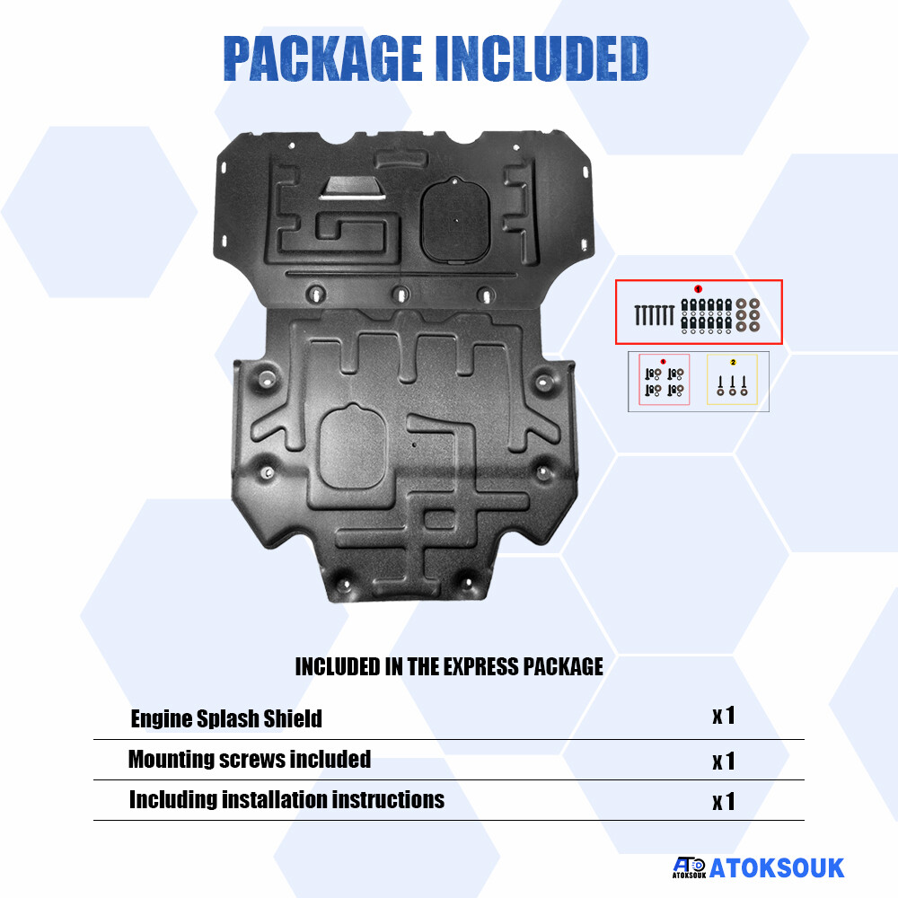 2Pcs For Audi A7 2011-2018 Under Engine Splash Guards Front Engine Mud Flaps