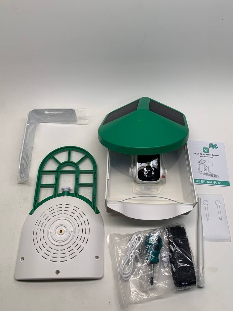Smart Bird Feeder with Camera AI ldentify 11000+ Bird, Solar Powered, Wireless