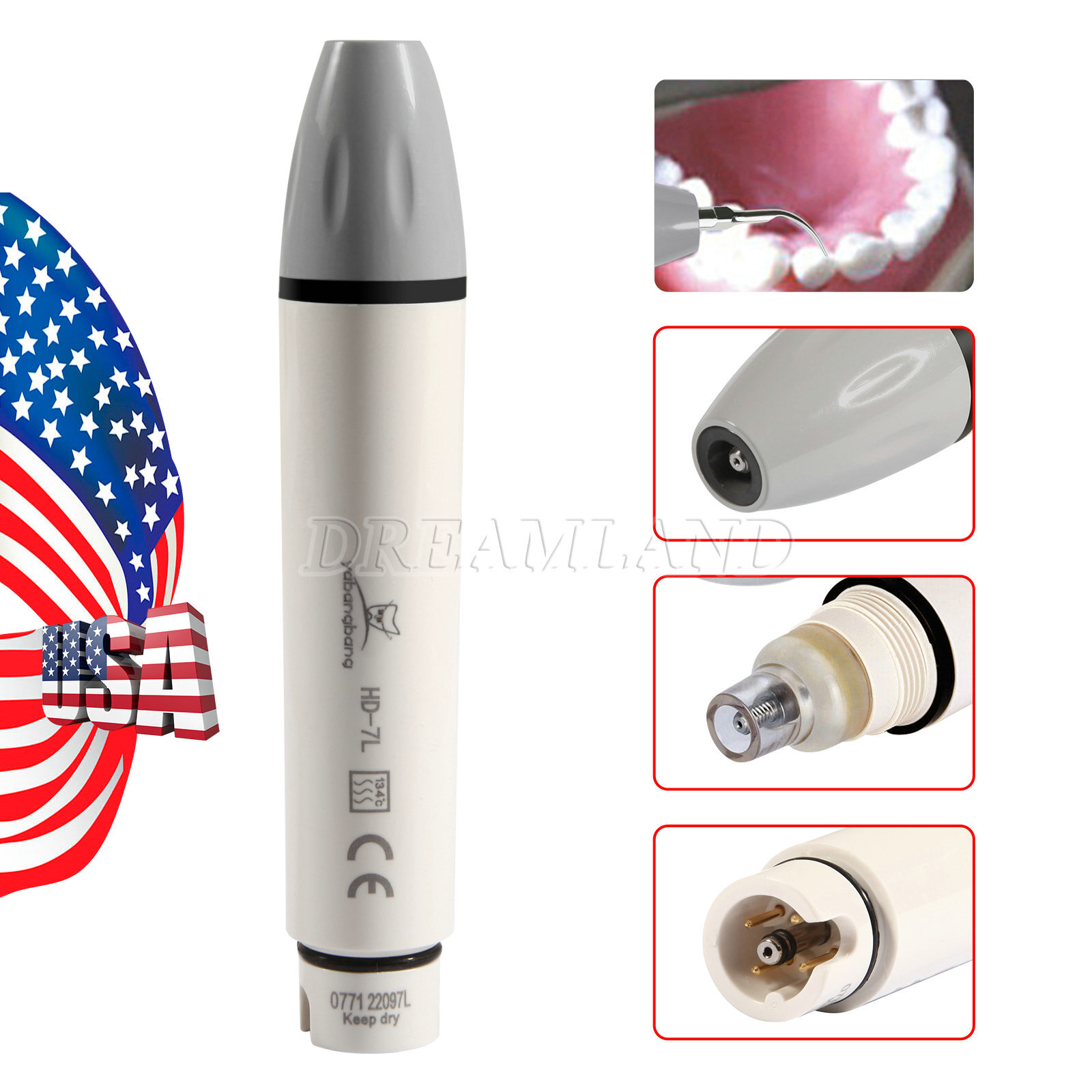 Dental Scaler Handpiece HD-7L for Ultrasonic Scaler DTE D5 D7 LED