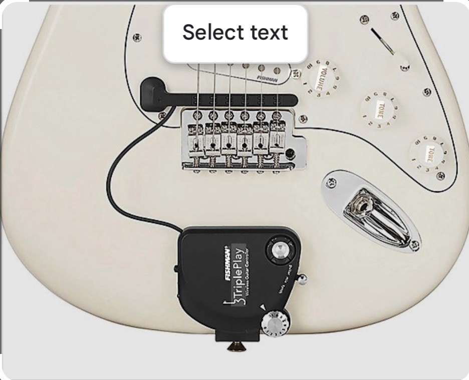 Fishman TriplePlay Wireless MIDI Guitar Controller Black