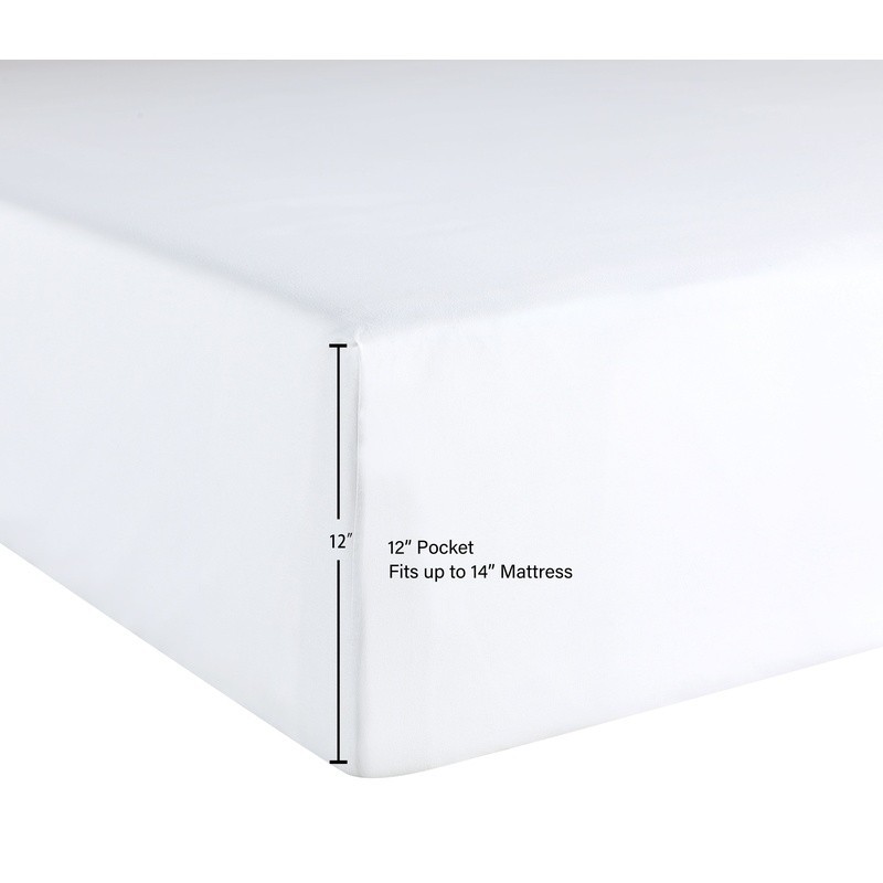 Copper Infused Microfiber Queen Sheet Set Antimicrobial Cooling Soft Easy Care