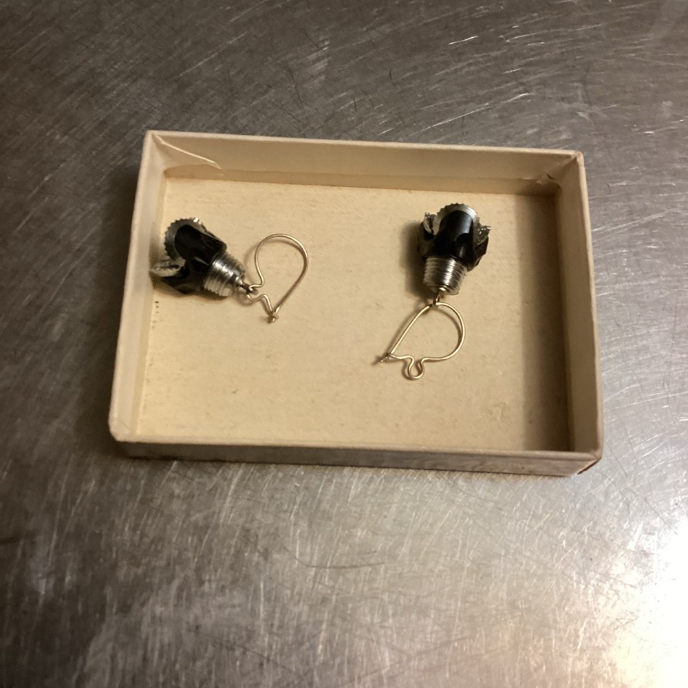 Tricone Drill Bit Earrings- Unique!