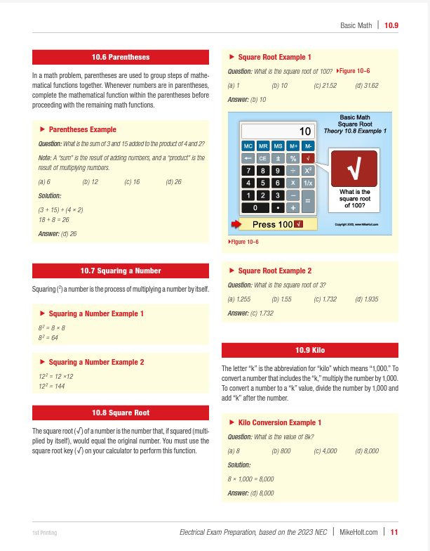 Mike Holt's 2023 Master Exam Preparation Book Package