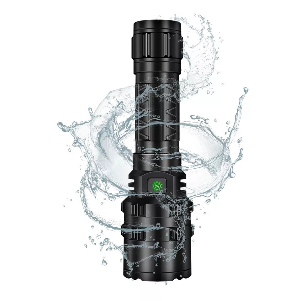 Linterna LED RecargableTactica Militar de Alta Potencia Para Armas Rifles 2 en 1