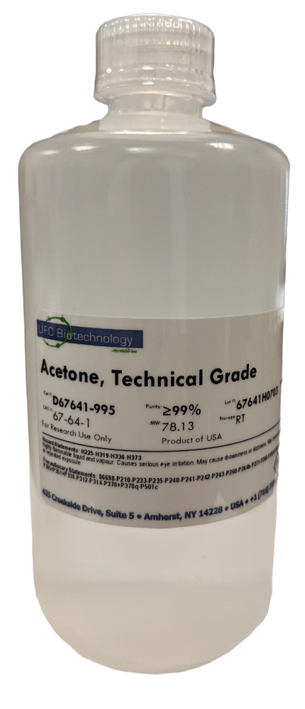Acetone 99.5+%, Technical/Industrial Grade, 500mL