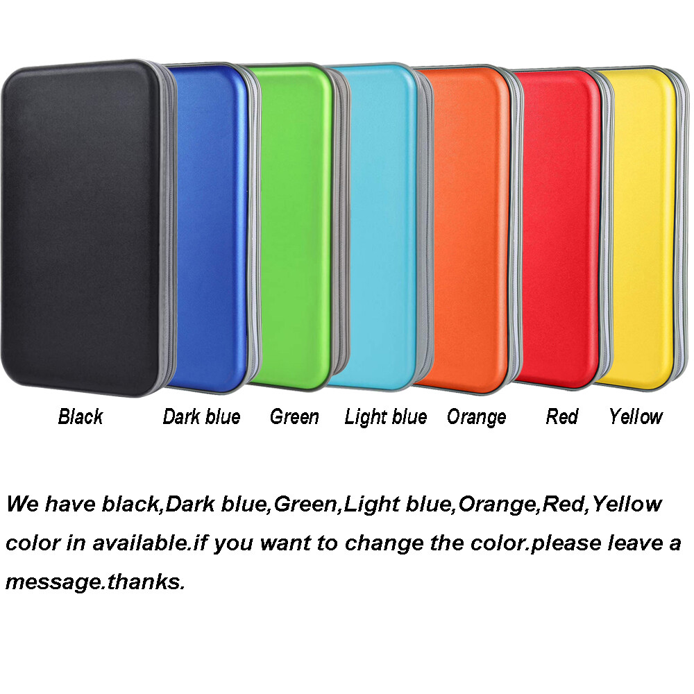 72 Hard Plastic CD Holder Protective DVD Disc Storage Case Portable Organizer