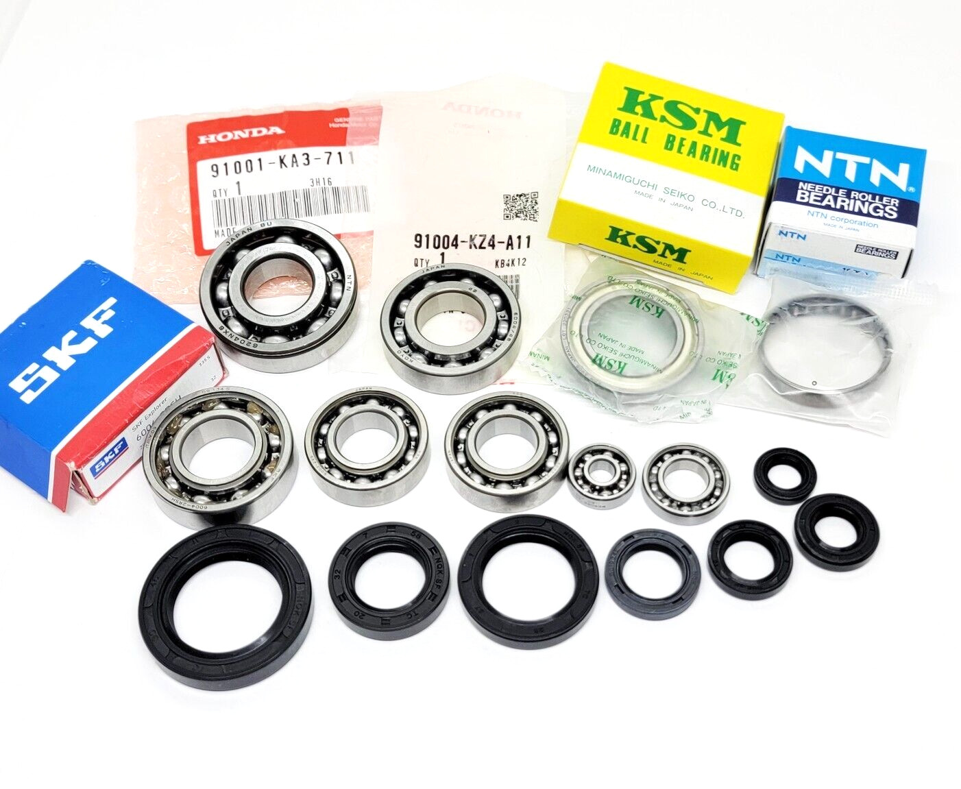 CR125 Engine Transmission Bearings & Seals Kit 87-02 Koyo, SKF, NTN, KSM  CR125R