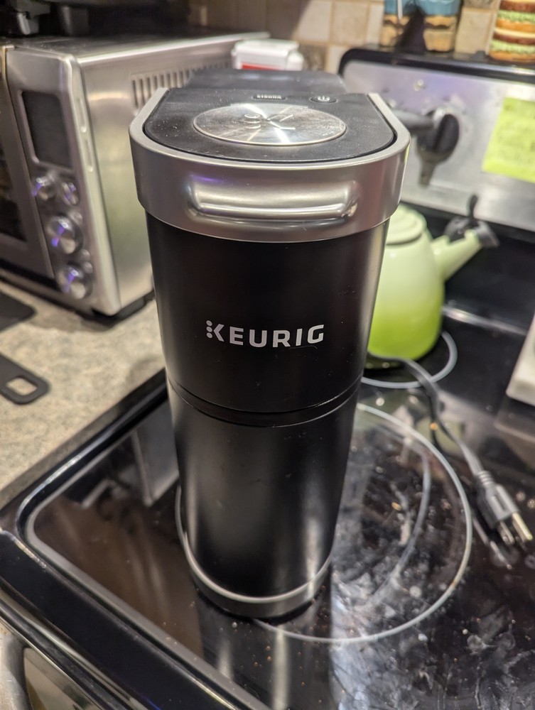 Keurig K-Mini Matte Black Single Serve K-Cup Pod 12oz max w/ Storage Container