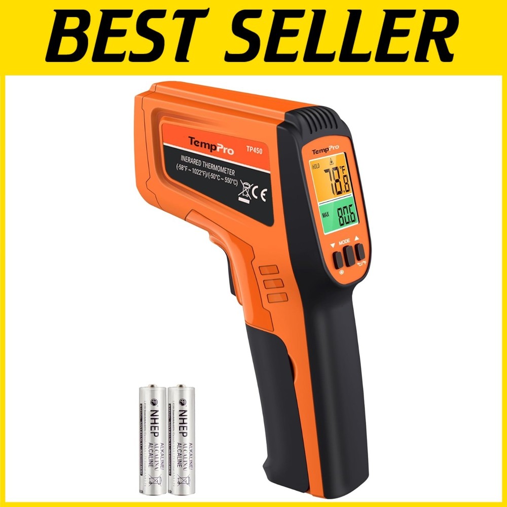 Versatile Laser Thermometer Gun - Temp Range -58 to 1022℉