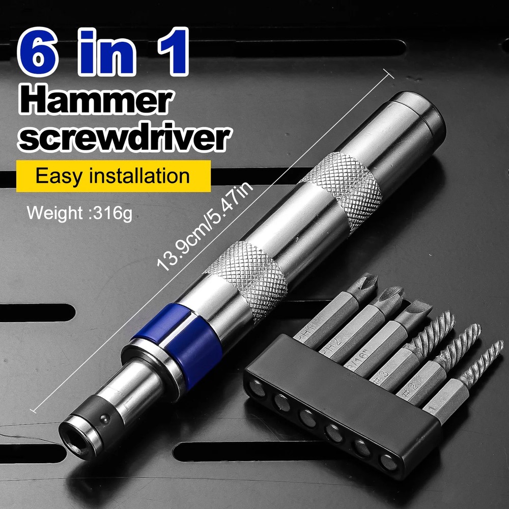 Precision Screwdriver Set for Rusted Stuck and Broken Fasteners