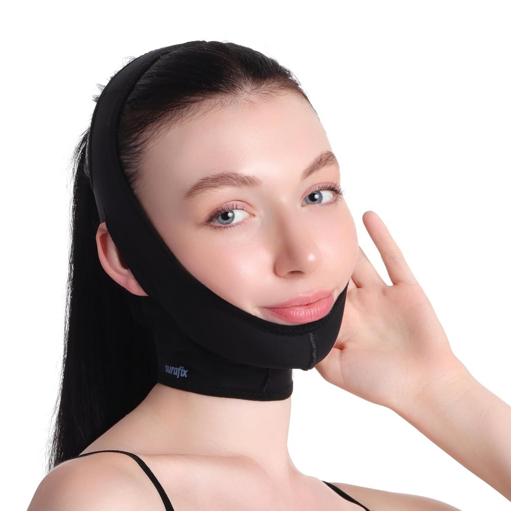Neck and Chin Compression Garment - Lightweight Fabric