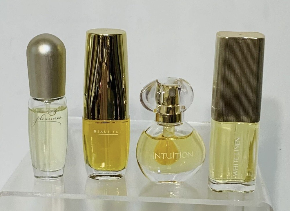 ESTEE LAUDER Mini Perfume Treasures 4 Pc Vintage *READ