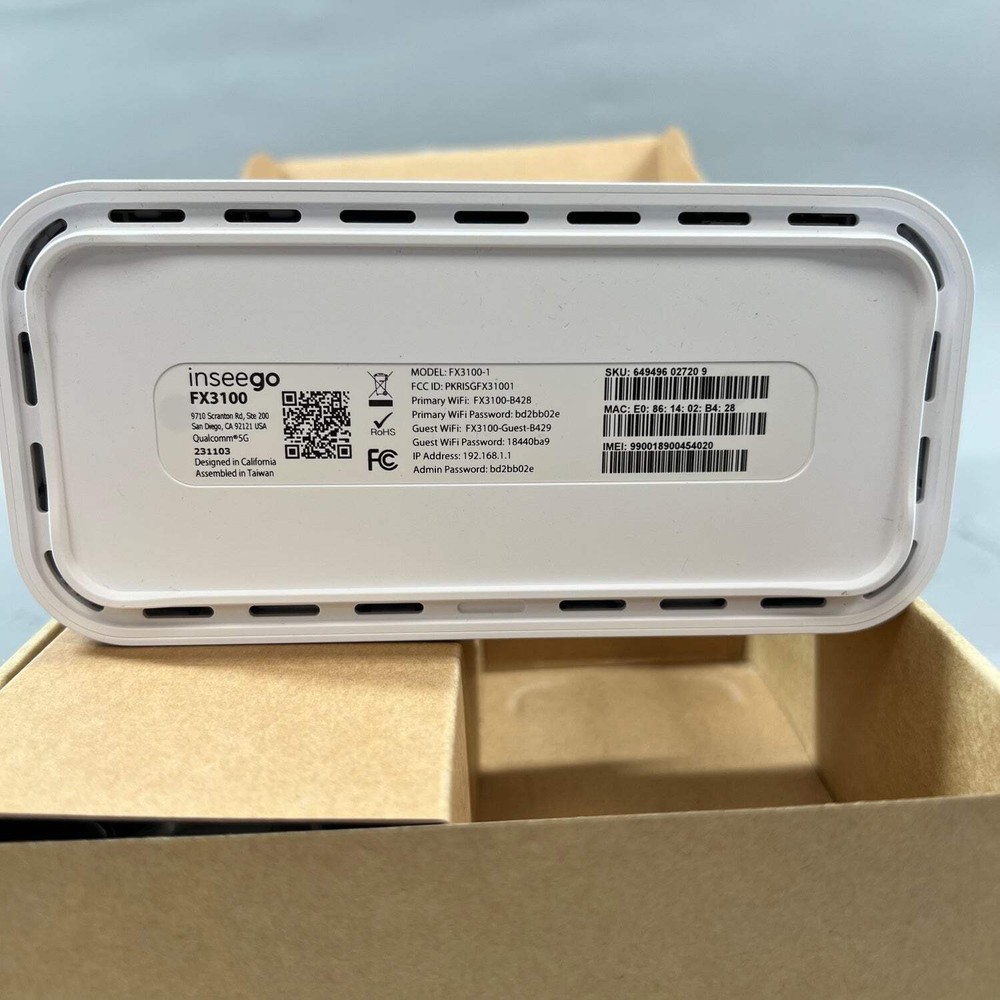 Open Box US Cellular Inseego WaveMaker WiFi 6 FX3100 Cellular Internet Router