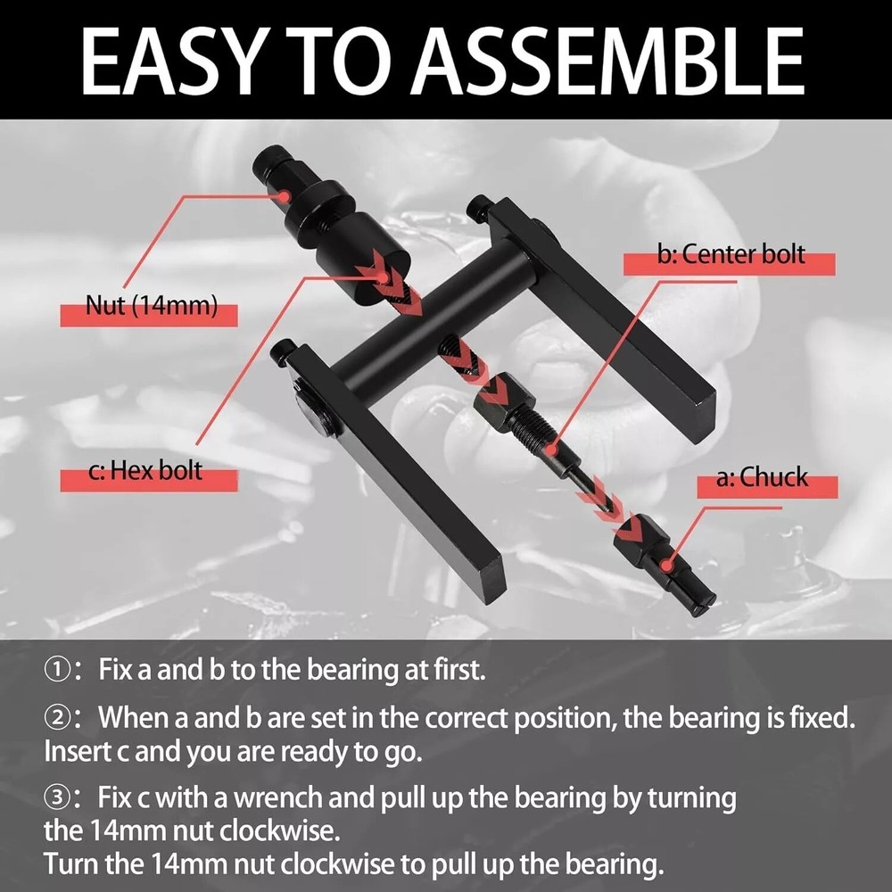 8-25mm Motorcycle Internal Bearing Puller Tool Kit Blind Hole Bearing Puller Set