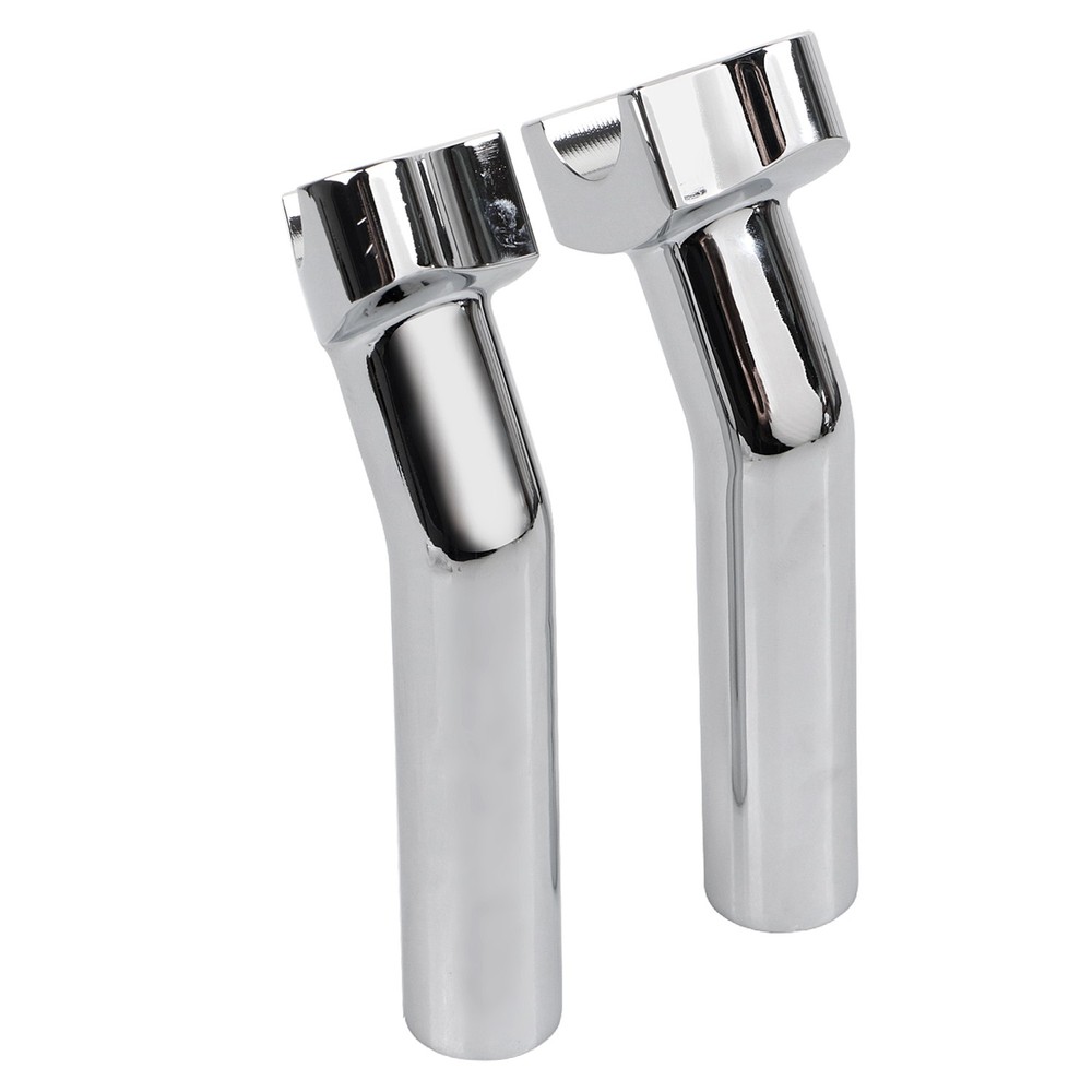Chrome 6.5" Pullback Handlebar Risers For Harley Softail Dyna Super Wide Glide