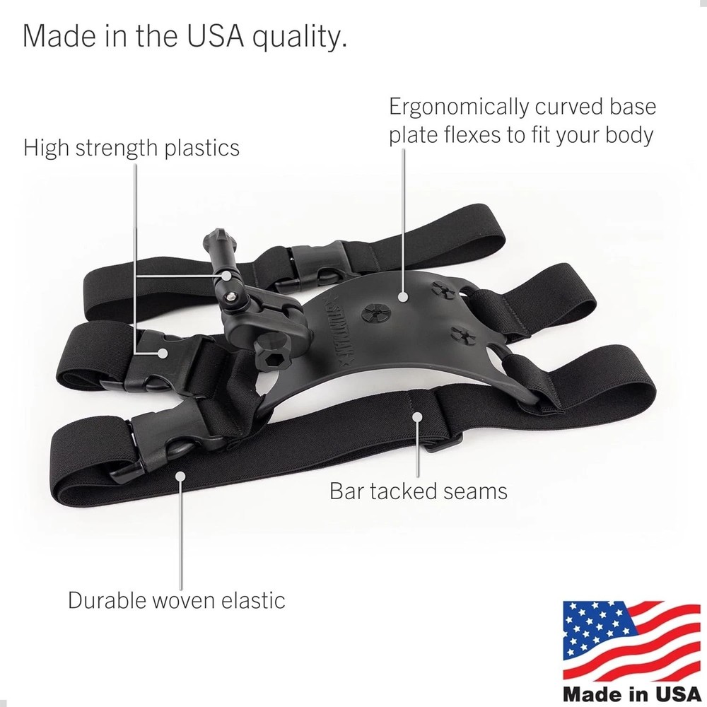 High Stability Shoulder Mount for Action Cameras-