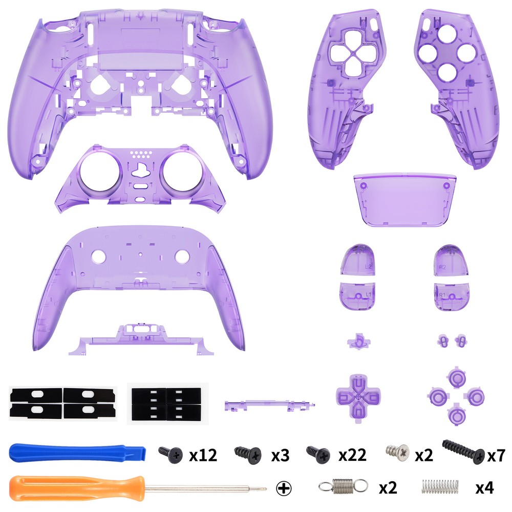 Full Set Housing Shell Cover & Buttons Kit Replacement For PS5 Edge Controller