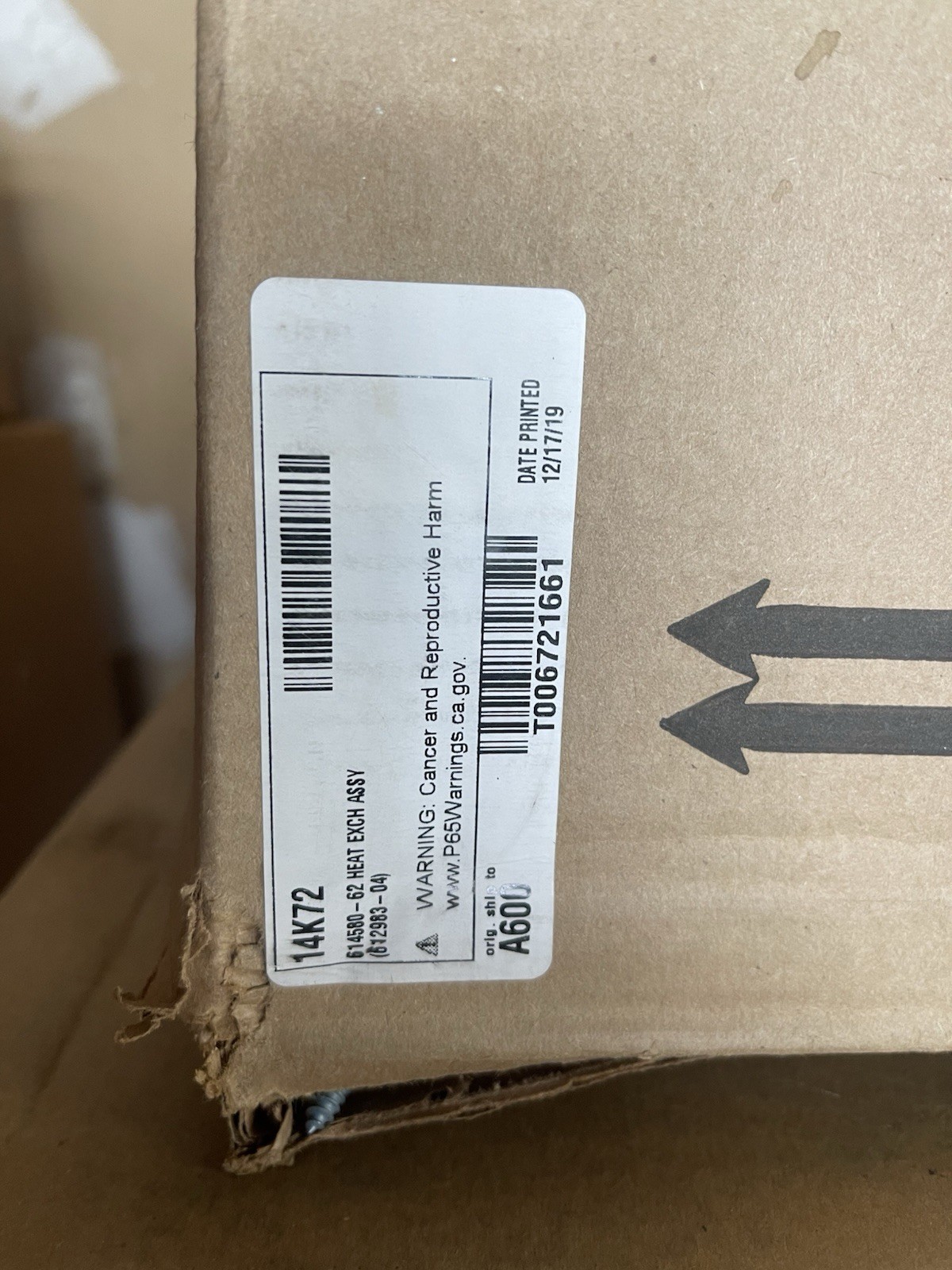 New Lennox 14K72 614580-62 110,000 BTU Heat Exchanger Assembly 612983-04