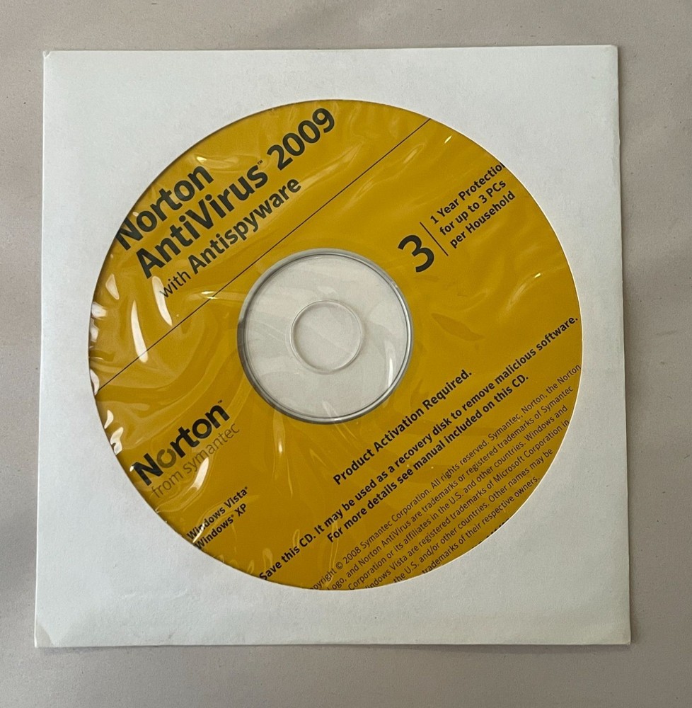Norton Internet Security 2009 PC Software Antivirus Antispyware Product Key 2009