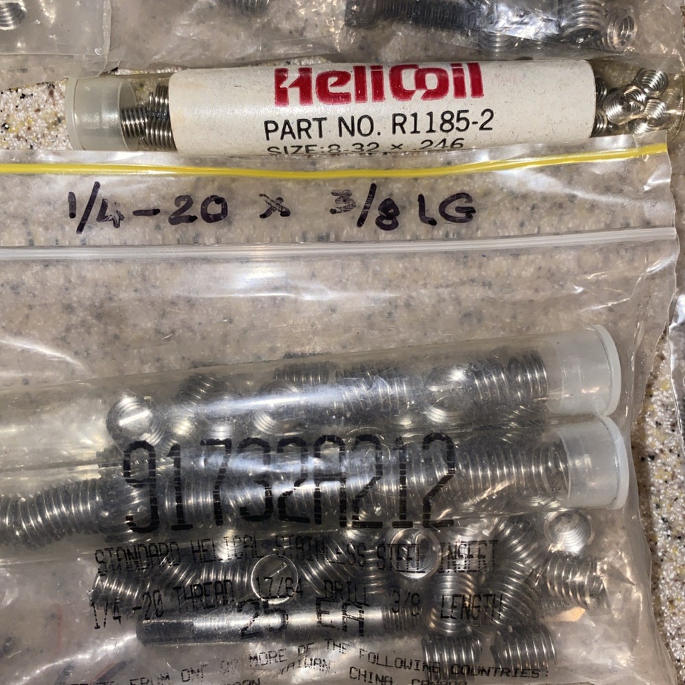 Helicoil Precision Free-running Insert Lot