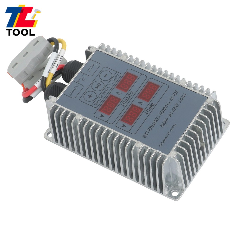 MPPT Solar Charge Controller 400W 24-85V Boost Waterproof LED Adjustable