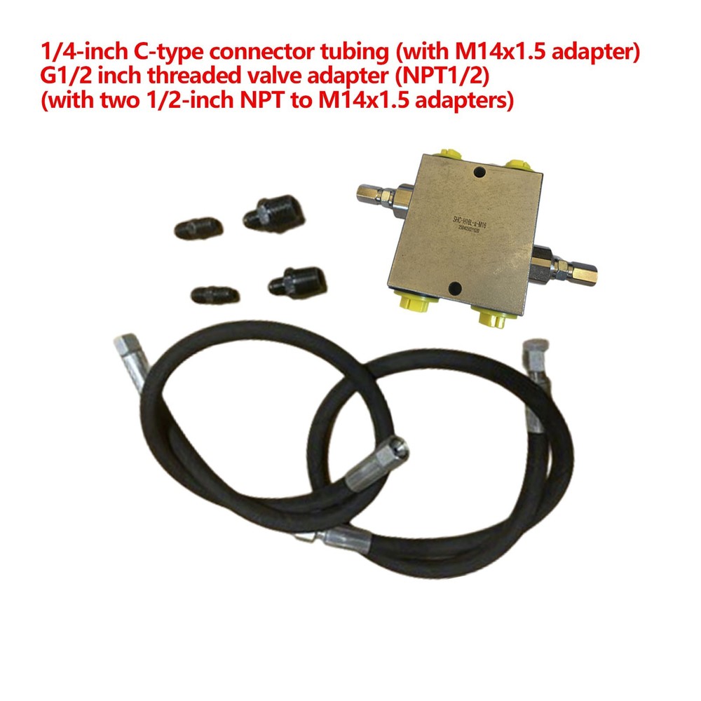 Mini Excavator Cushion Valve Kit Complete for Swivel Motor C-Type Interface