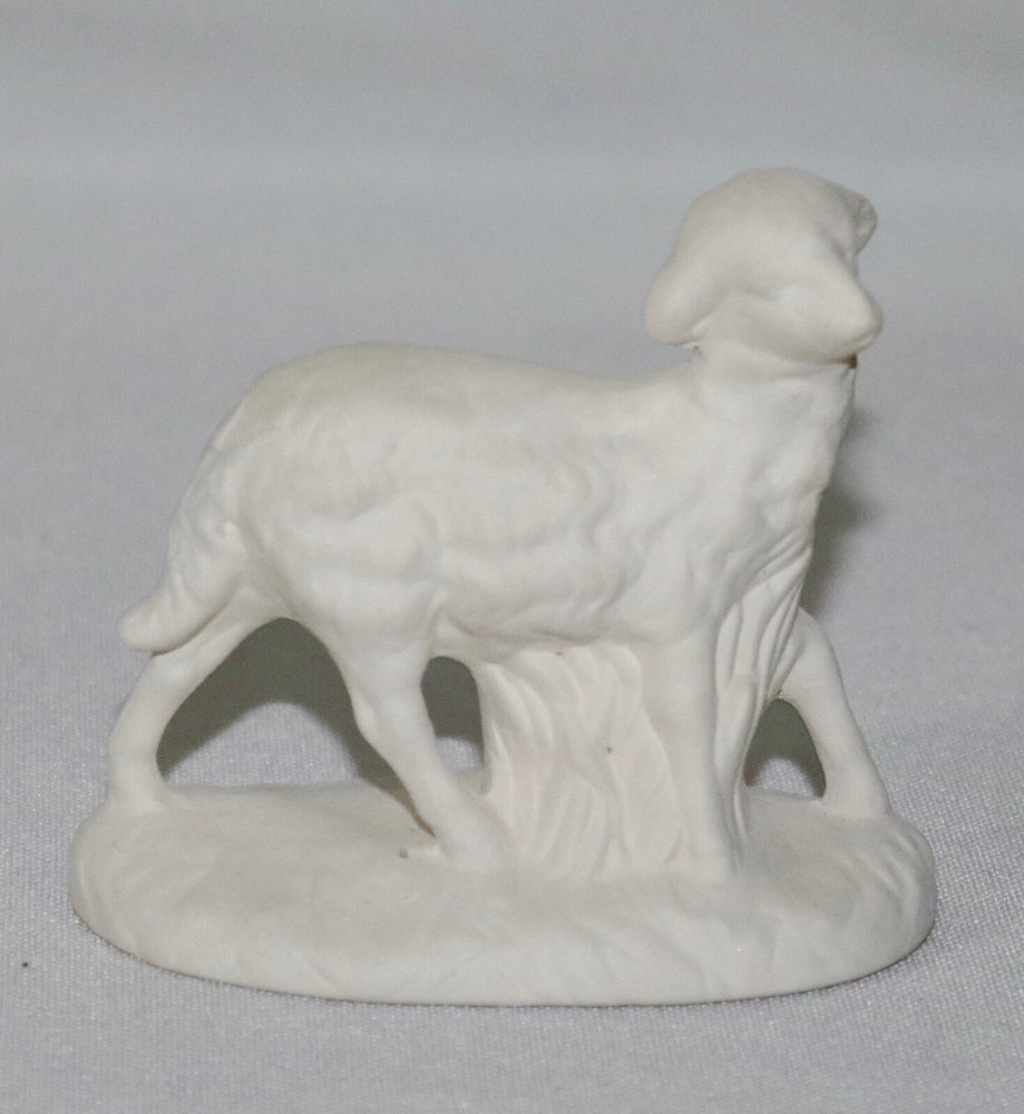 Ceramic Nativity 8” Set Accessory ~ Lamb Standing ~ Ready To Paint