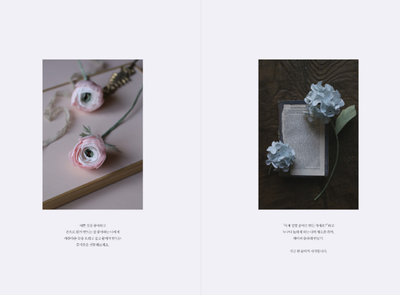Paper Flowers Making - Korean Guide 페이퍼 플라워를 추천합니다