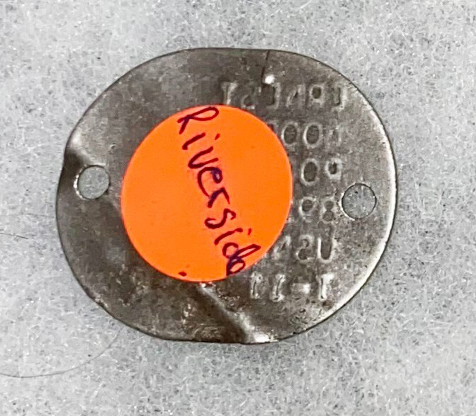 WWII Single USNR Edward Rogers T-43 Dog Tag