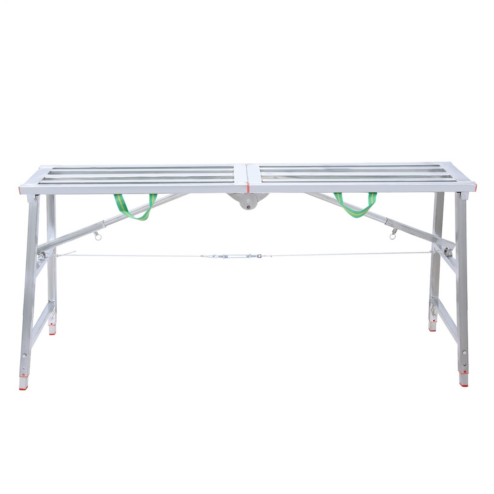 160 X 30cm Folding Scaffolding Platform Work Bench Scaffold Adjustable Height-