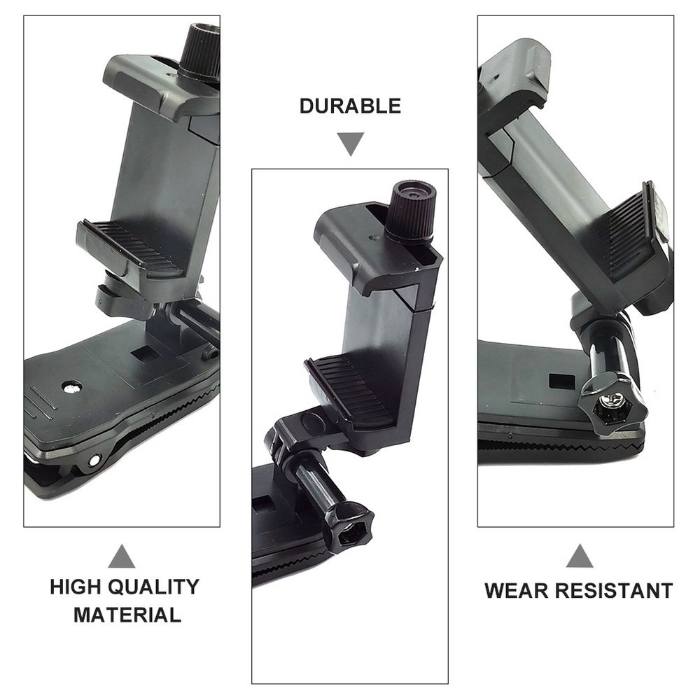 Phone Camera Holder Clip for Hiking Backpack Shoulder Strap Mount