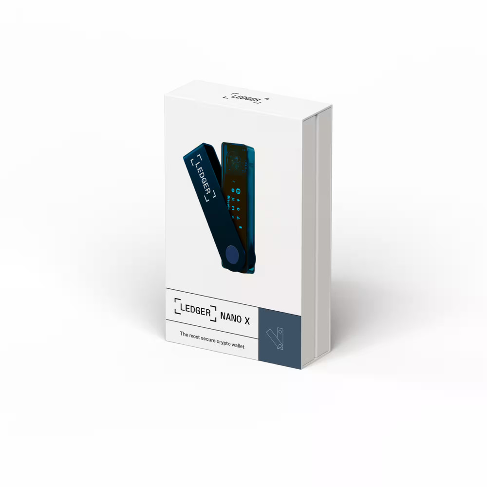 Ledger Nano X Hardware Wallet Cryptocurrency Bluetooth Gem Blue