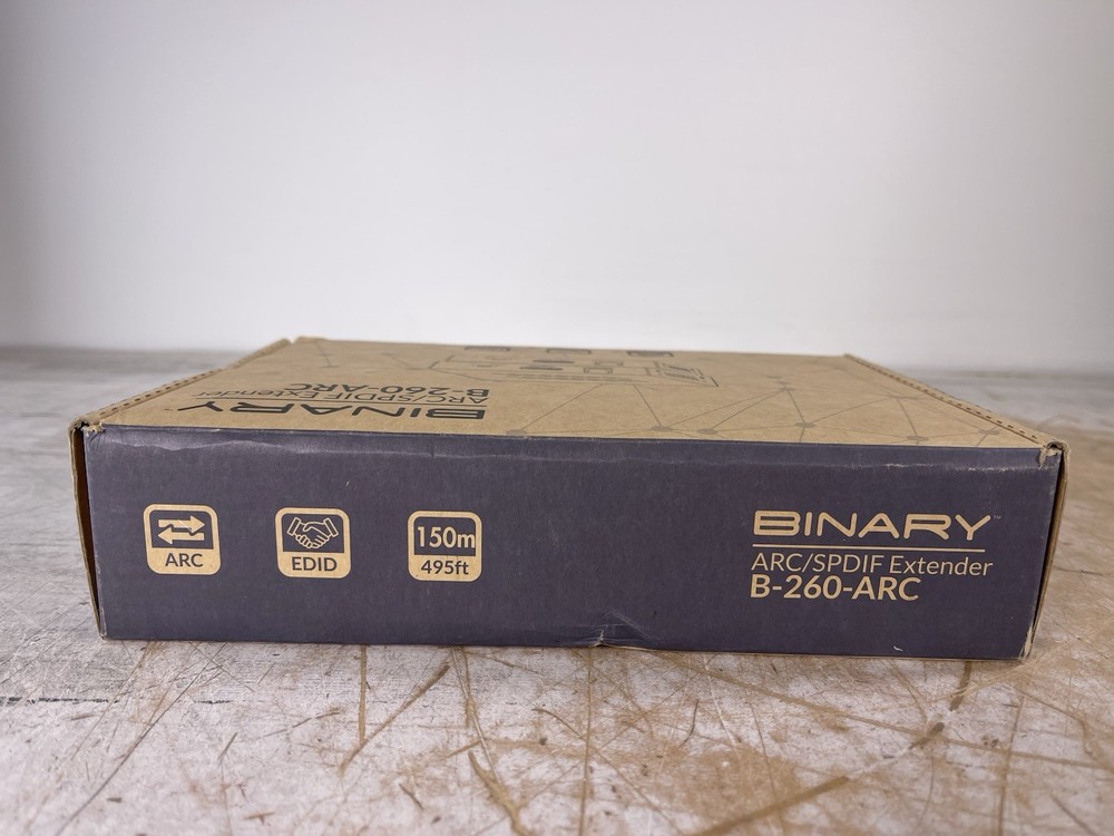 BINARY B-260-ARC AUDIO RETURN EXTENDER FOR HDMI ARC & SPDIF IN - (NEW-OPEN BOX)