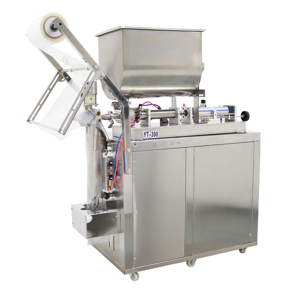 30-300ml Automatic Quantitative Paste Filling Machine with Horizontal Mix Hopper