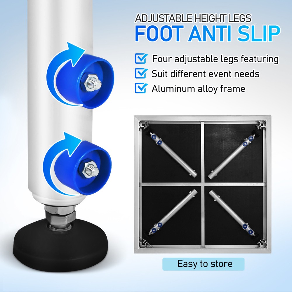 4*4 ft Portable Stage Performance Floor Versatile Platform Adjustable Height US
