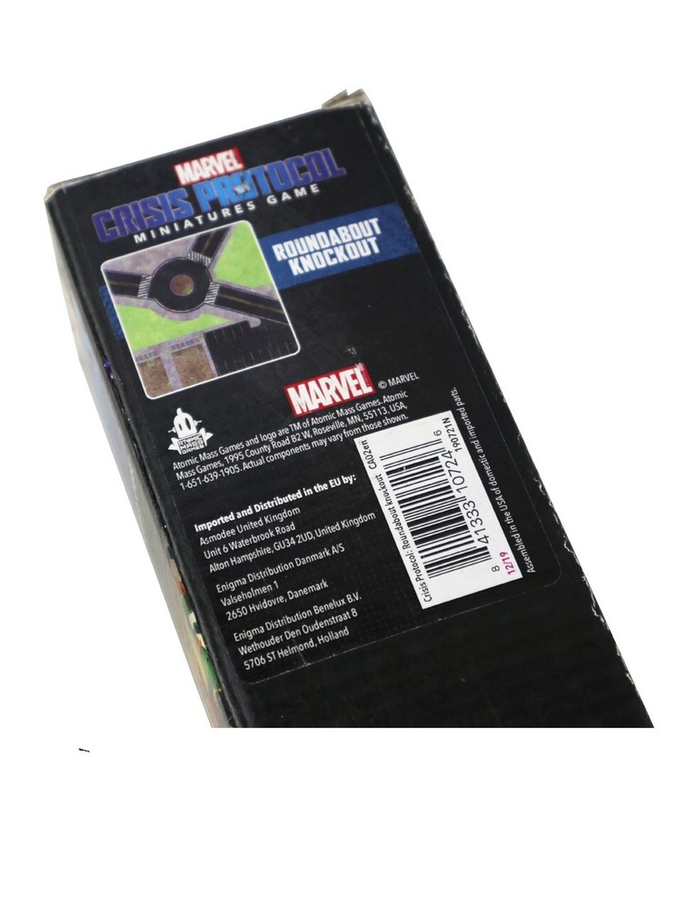 Marvel Crisis Protocol Miniatures Game Gaming Mat Roundabout Knockout New