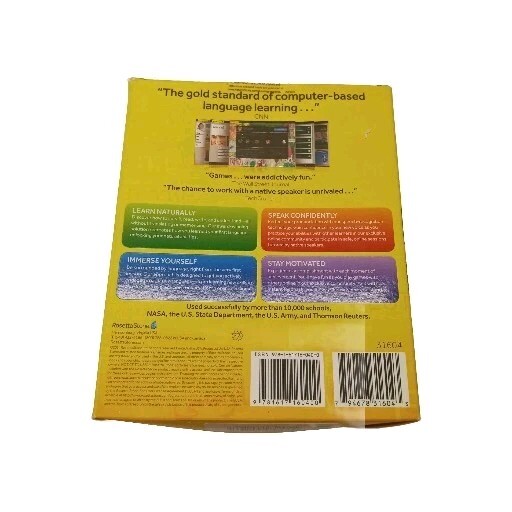 Rosetta Stone Italian Couse Level 1 -5 Language Software CD Set No Headset