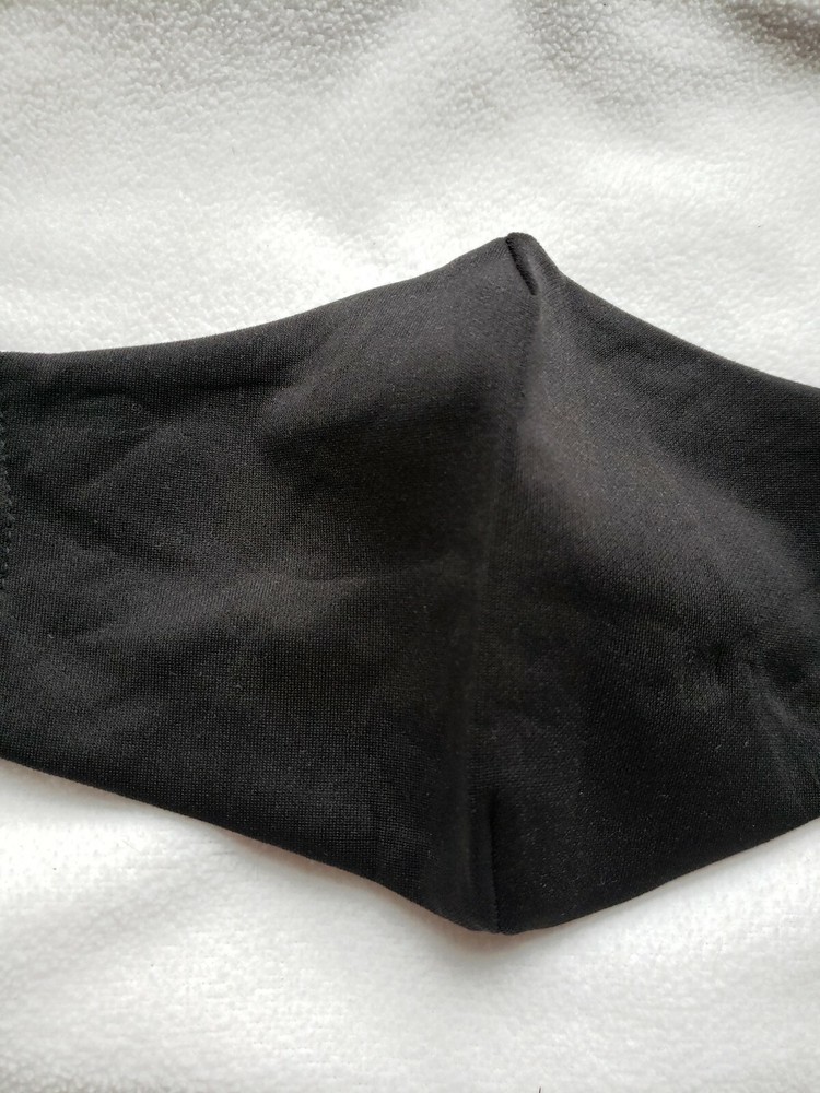 Black Comfortable Reusable Face Mask w Pocket PM 2.5Filter Carbon Activated