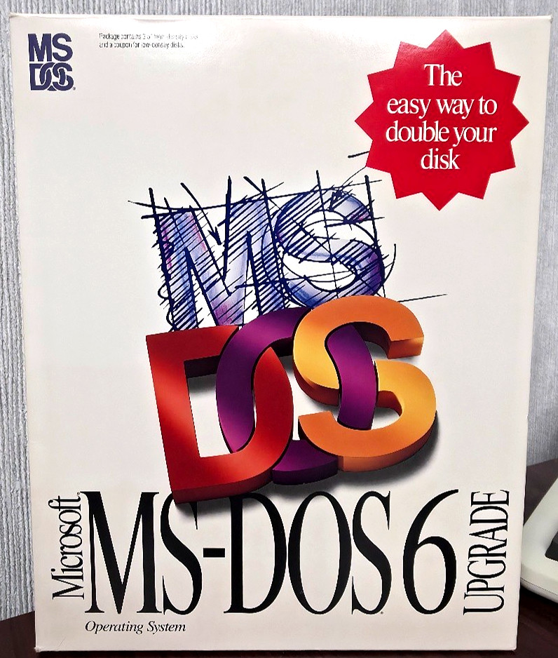 Microsoft MS-DOS 6.0 Vintage Operating System Software Upgrade 3.5" Disks