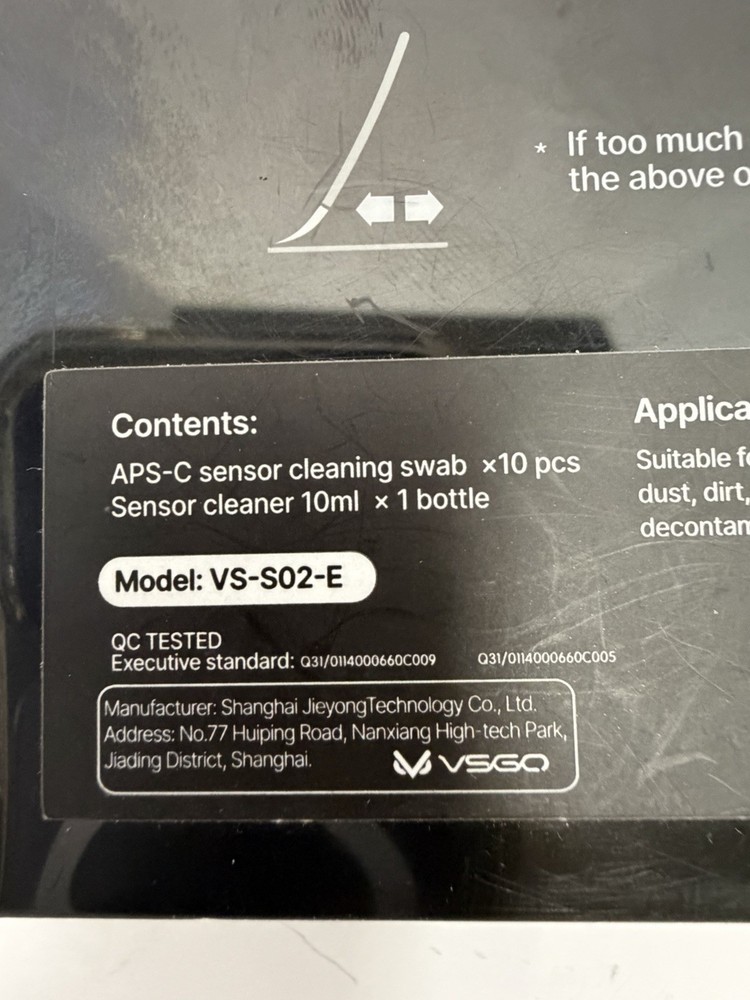 NEW VSGO VS-S02-E Digital Camera Sensor Cleaning Kit Clean, FREE SHIPPING