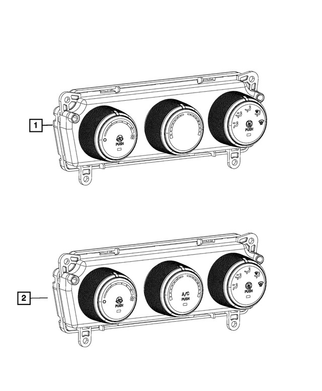 Genuine Mopar Heater Control 6RK13DX9AB