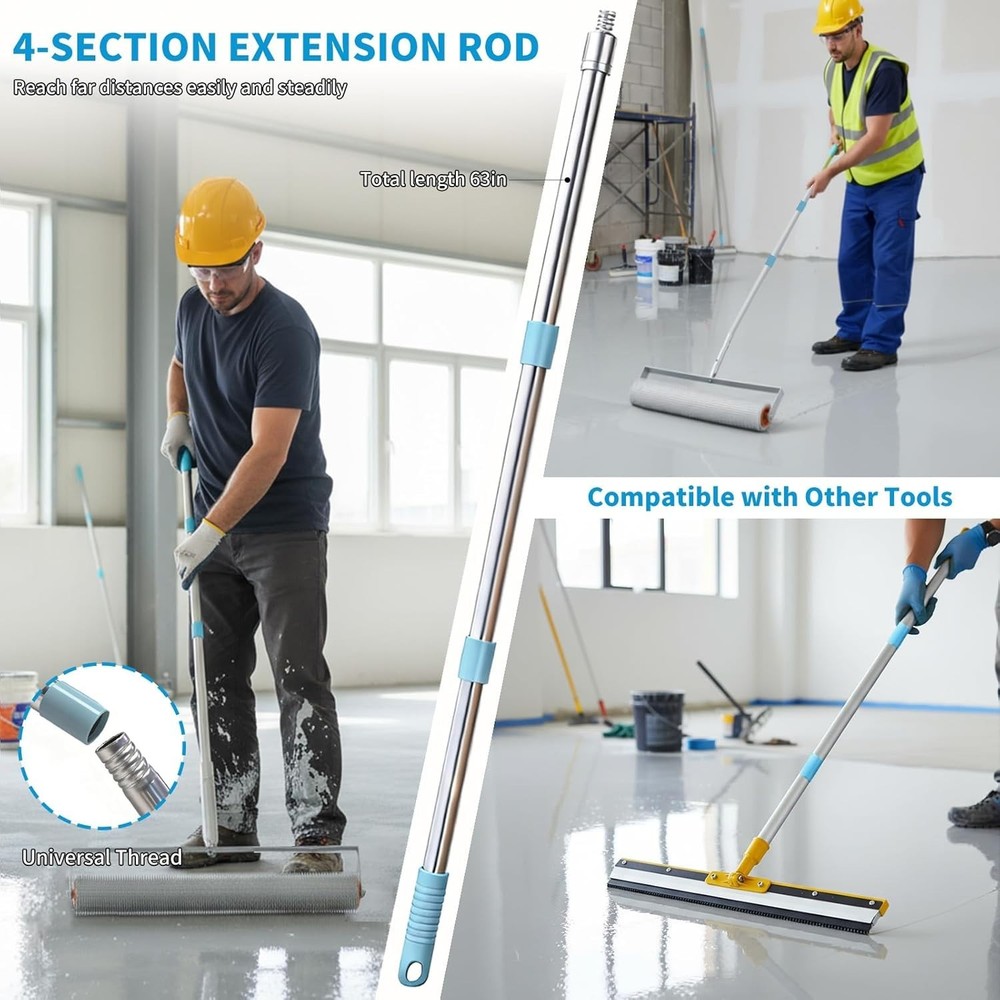 Professional Epoxy Floor Tool Set with Extension Pole
