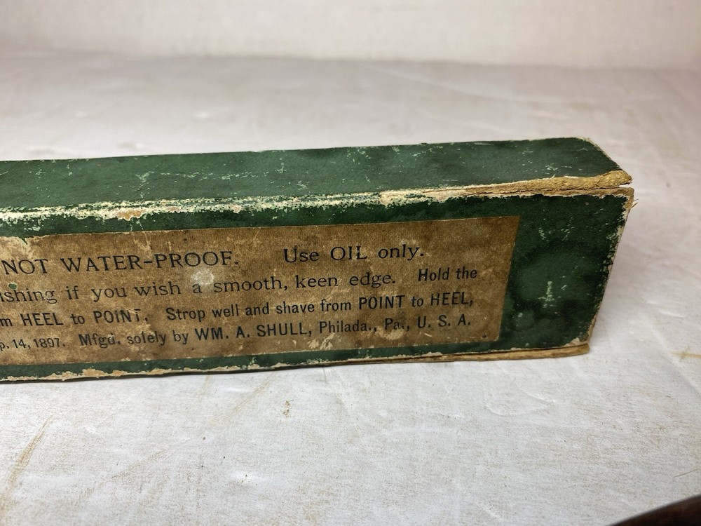 Antique Shull Combination Razor Strop With Box