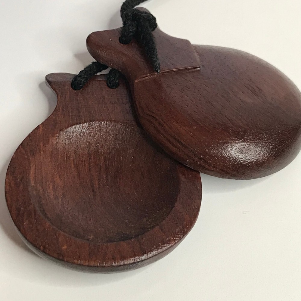 Castanets Vintage Wooden Pair